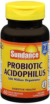 Sundance Probiotic Acidophilus Quick Release - 60 Capsules, Pack of 3 2