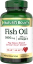 Nature's Bounty 300 mg Omega-3 Fish Oil 1000 mg Softgels 120 Coated Soft Gels (Pack of 2) 6