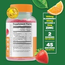 Lifeable Immune Support Kids + Prebiotic Fiber Kids, Gummies Bundle - Great Tasting, Vitamin Supplement, Gluten Free, GMO Free, Chewable Gummy 3