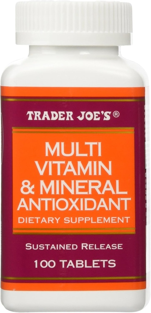 Trader Joe's Multi Vitamin & Mineral Antioxidant 100 Tablets 2