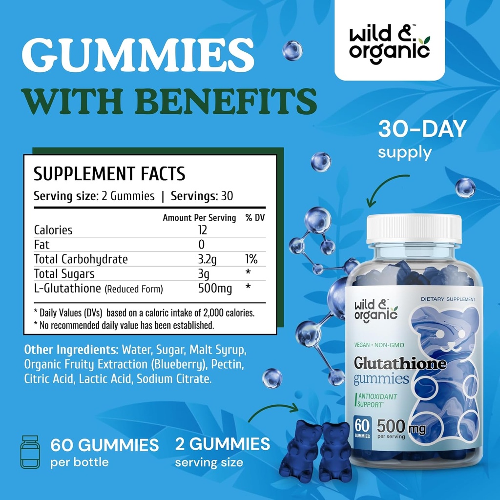 Wild & Organic Glutathione Gummies & Quercetin Gummies 4