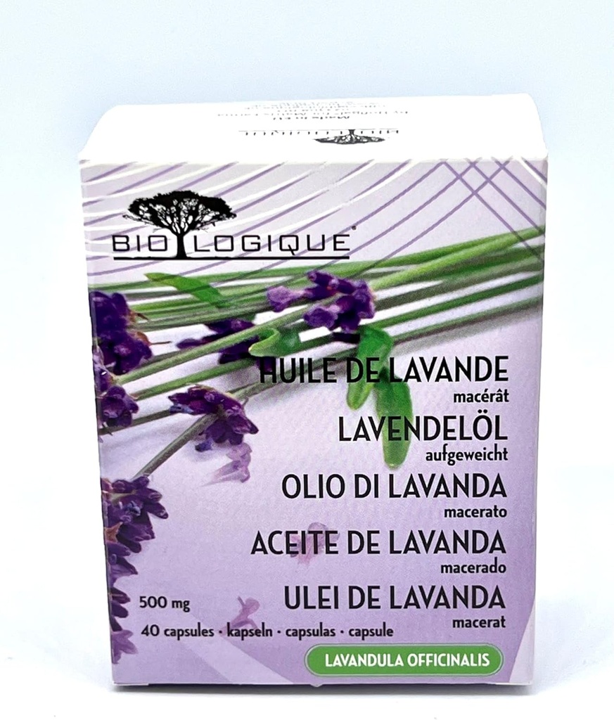Lavender Pure Oil 500mg, 100% Pure & Natural Cold macerated Extract, 40 softgel Capsules 5
