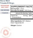 Best Nest Wellness Vitamin D Drops- Liquid Vitamin D3 Supplement, Vitamin D3 Liquid Drops for Adults & Kids, Non-GMO VIT D Drops, Vitamin D Liquid Drops, 2000 IU per Serving (One Drop) 1oz 4