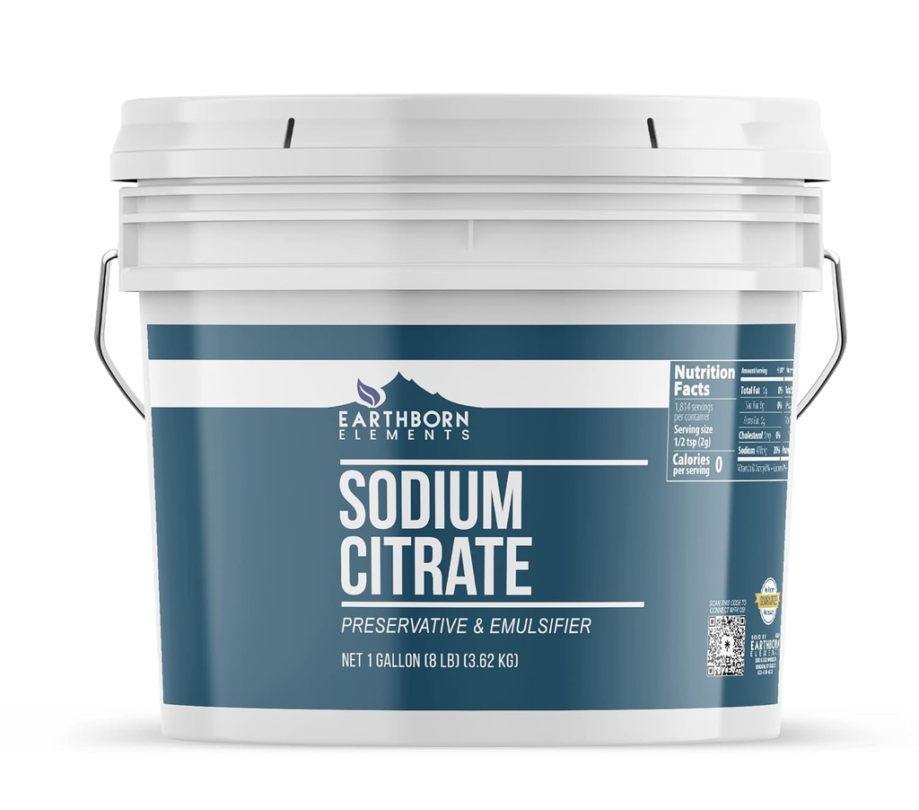 Earthborn Elements Sodium Citrate (1 Gallon), Preservative, Emulsifier 2