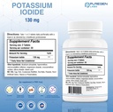Potassium Iodide Tablets 130 mg EXP 10/2025, Kosher Iodine Tablets, Thyroid Support – 8 Pack | 480 Tablets Total 4