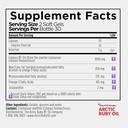 Arctic Ruby Oil - Omega 3 Supplement with Astaxanthin 2mg - Contains Essential Fatty Acids & Antioxidants - Supports Heart, Brain, Eye, Skin, Joint & Immune Health - 60 Softgels (3 Pack) 6