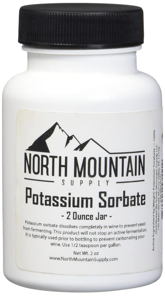 North Mountain Supply Campden Tablets (250 Tablets) & Potassium Sorbate Stabilizer (2 Ounce) Home Wine Making Bundle 5
