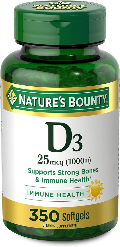 Nature's Bounty D3-2000 IU, 240 Softgels (Pack of 3) 4