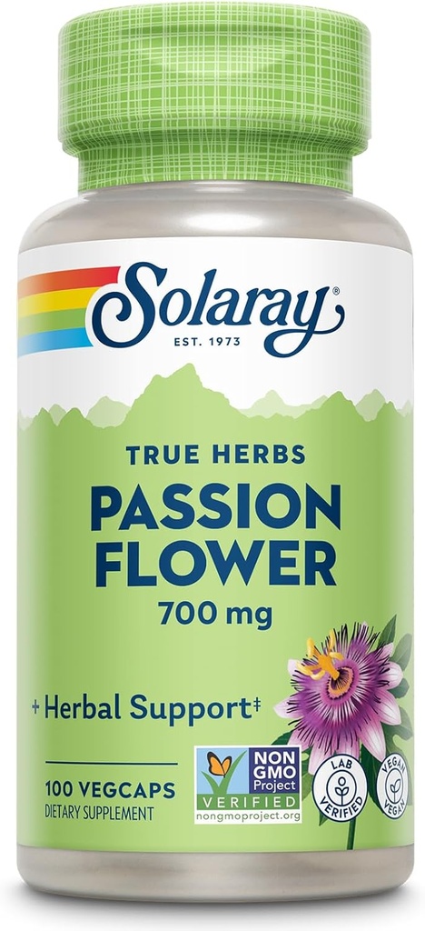 Solaray, (3 Pack) Passion Flower, 350 mg, 100 VegCaps 5