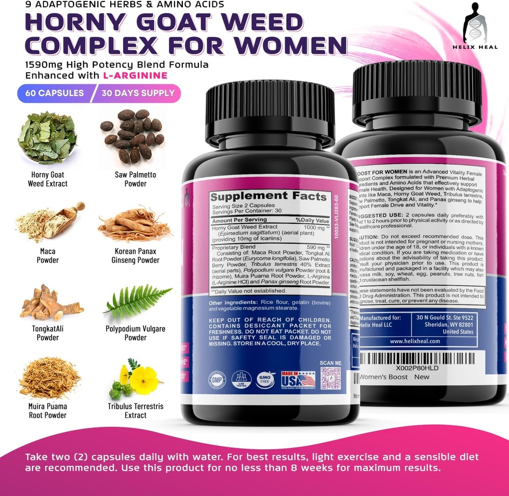 Libido Booster for Women, Saw Palmetto and Cholesterol Support - Discounted Bundle 2