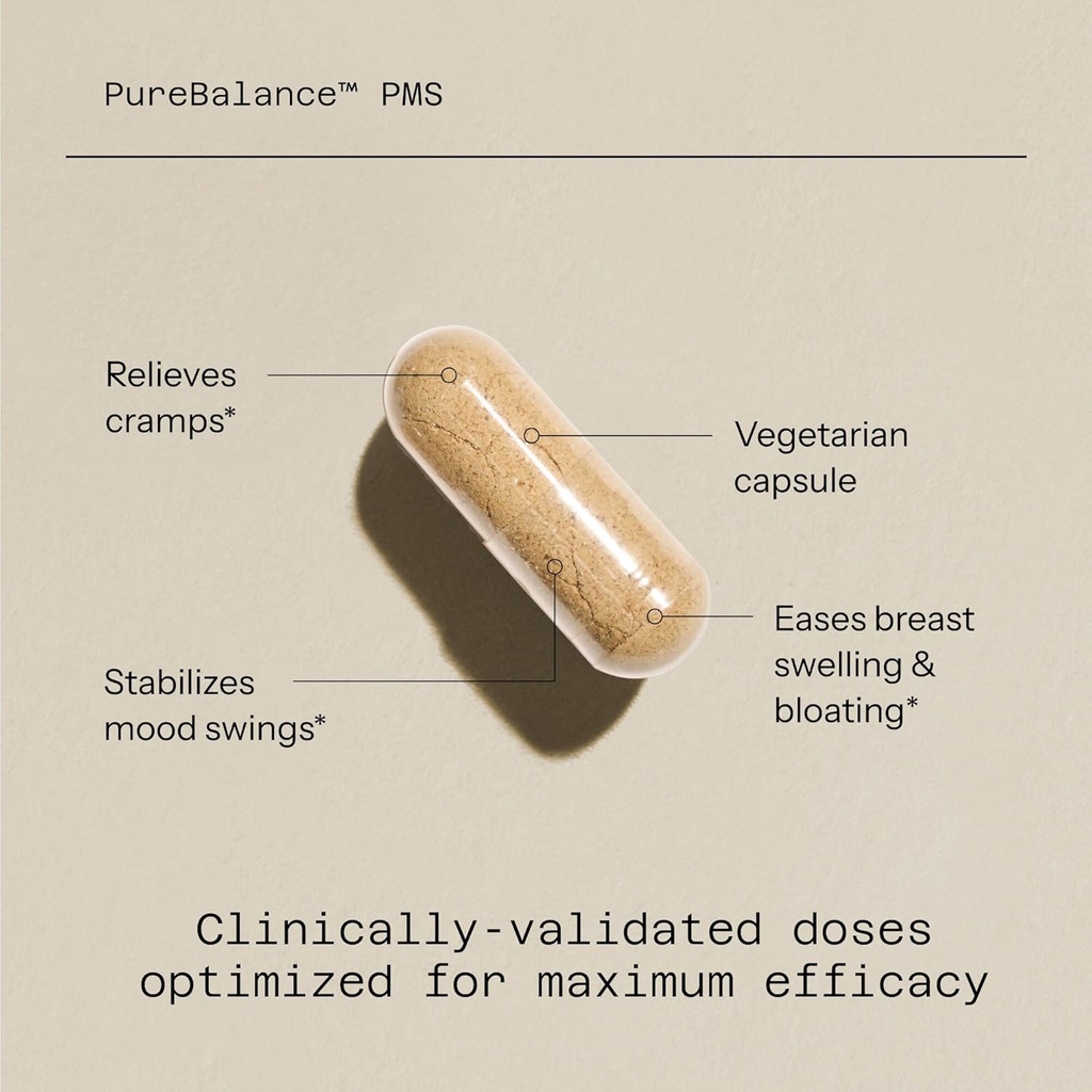 Quality of Life Pure Balance PMS, 3-Phase Relief Supplement - 60 Count 4