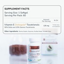 WELLNESS EXTRACT Eannatto Tocotrienols Vitamin E Supplements Tocopherol Free, Non-GMO, Gluten Free & Antioxidant 125MG 60 Softgels (Pack of 4) 4