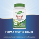 Nature's Way Fennel Seed, Traditional Digestive Support*, 480 mg per Serving, Gluten Free & Vegan, Non-GMO Project Verified, 100 Capsules (Packaging May Vary) 6