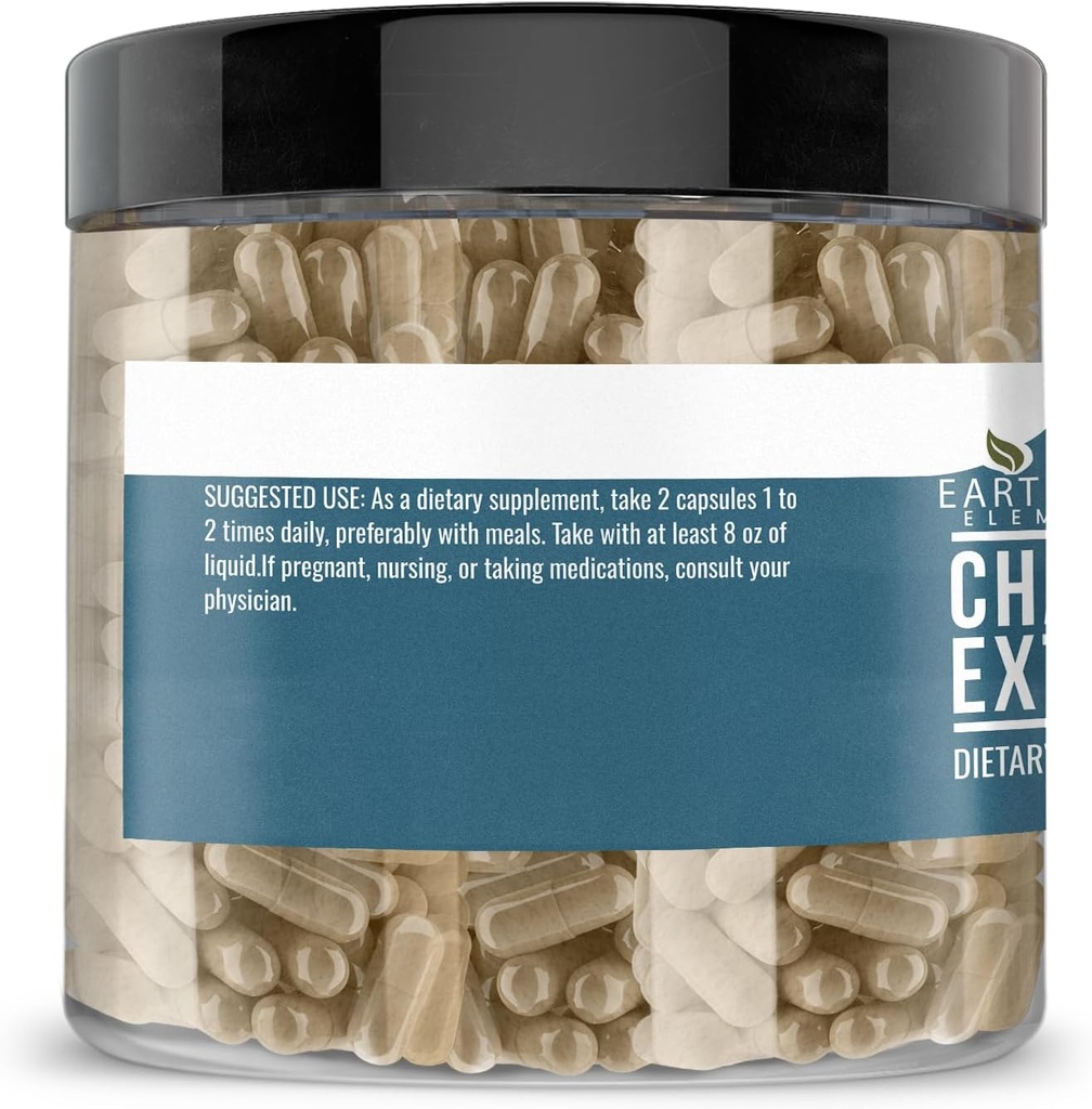 Earthborn Elements Chamomile Extract 200 Capsules, Pure & Undiluted, No Additives 4