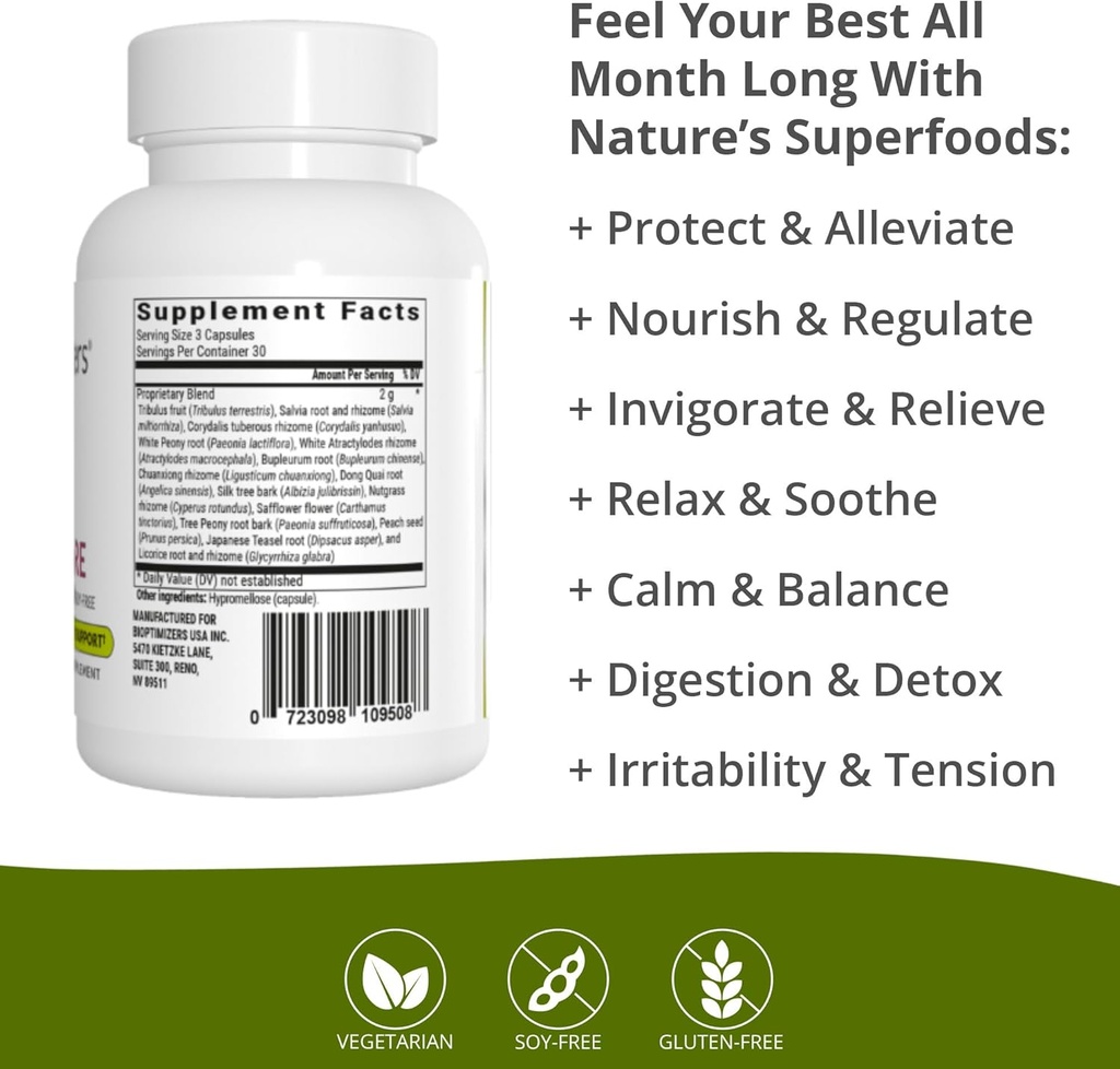 BiOptimizers Magnesium Breakthrough 4.0, (60 Capsules) & Cycle Care, (90 Capsules) - Natural Sleep, Brain, and Menstrual Relief Support Supplement Bundle 6