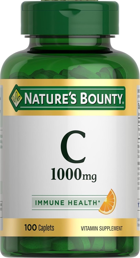 Nature's Bounty Vitamin C 1000 mg Immune Health Caplets 100 ea ( Pack of 6) 2