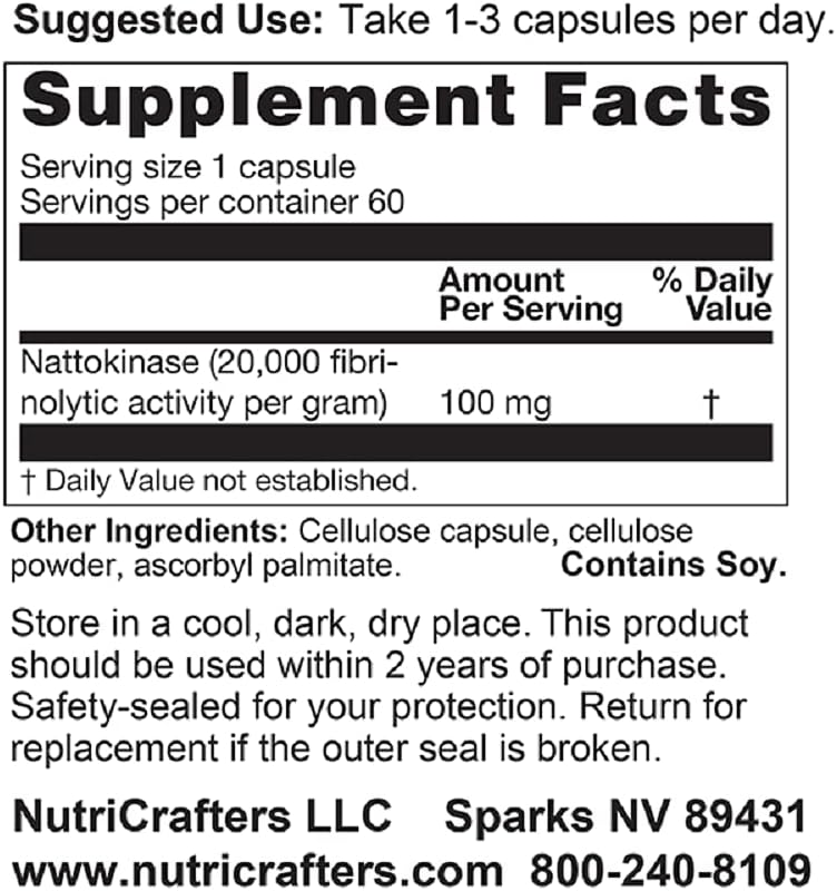 Enhanced Garlic EDTA and Nattokinase NSK-SD. Cardio Cleansing Health Bundle (Two Items) 5