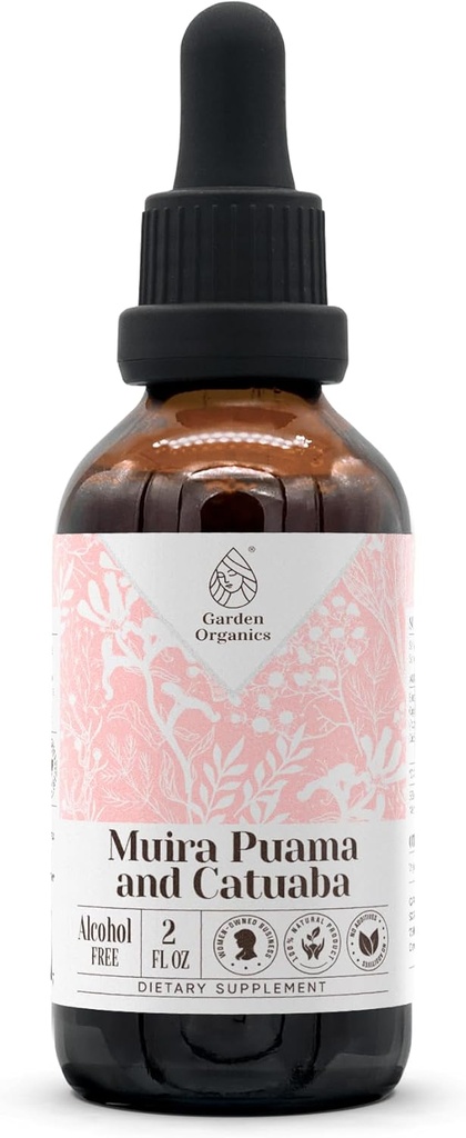 Muira Puama and Catuaba Alcohol-Free Natural Tincture Extract, Immune System Booster, Liquid Drops Made from 100% (2 fl oz) 2