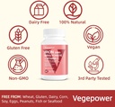 Iron Bisglycinate, 30mg Vegan Iron Supplement for Women & Men, Chelated with Vitamin C, B12, Folic Acid - Iron Pills for Anemia, High Absorption, Gluten-Free, Non-GMO - 60 Capsules 5