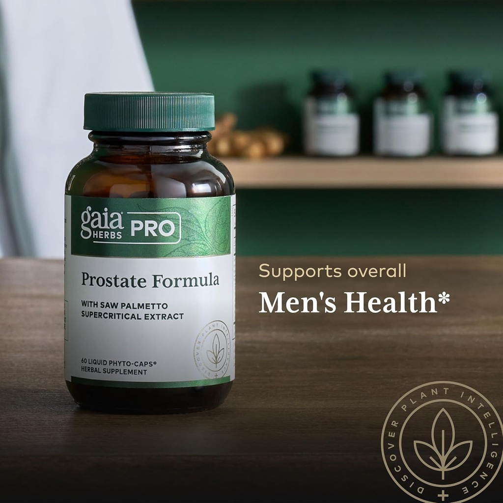 Gaia Herbs Pro Prostate Formula - Supplement Supports Prostate Health* - Antioxidant Support with Green Tea White Sage Pomegranate & Stinging Nettle Root - 60 Liquid Phyto-Caps (30 Servings) 6