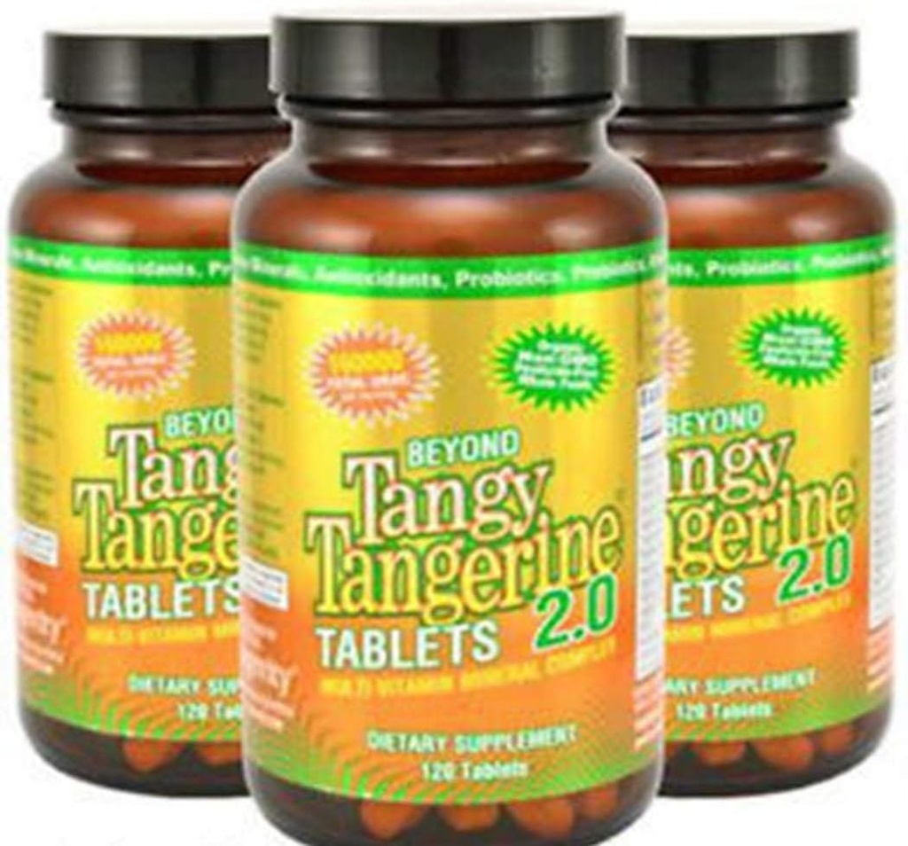 Youngevity Beyond Tangy Tangerine 2.0 Multi-Vitamin & Mineral Complex - Made with Natural & Whole Foods | 160,000 ORAC | 120 Tablets - 6-Pack 6