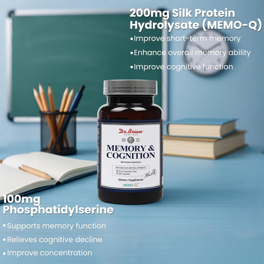 Brain Supplements for Memory and Focus - Extra Strength Nootropic Supports Concentration, Mental Clarity, Brain Health for Men & Women - 30 Capsules 6