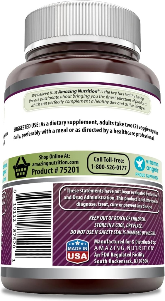 Amazing Formulas Grape Seed 800 Mg Extract (20:1) | 16000 Mg Equivalent | Veggie Capsules | Non-GMO | Gluten-Free | Made in USA (240 Count) 4