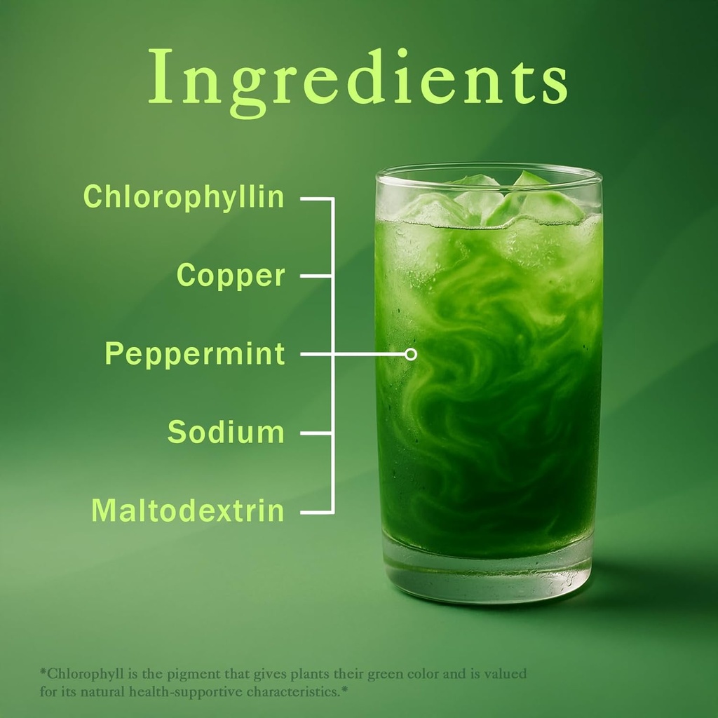 Epic Black Label Premium Chlorophyll Powder Dietary Supplement. Natural Chlorophyll That is Potent and Effective, Easy to Take with a Touch of Mint. 4