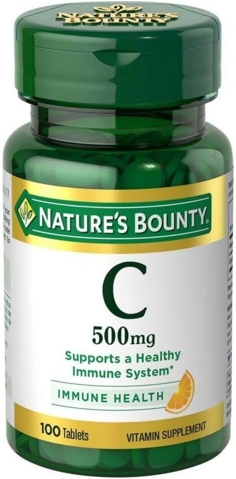 Nature's Bounty Vitamin C 500 mg Tablets 100 ea (Pack of 2) 5