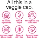 Wellthy Her Women's Daily Vegan Multivitamin for Women, Natural Ingredients for Healthy Hair, Skin, & Nails with Essential Micronutrients (30 Day) 5