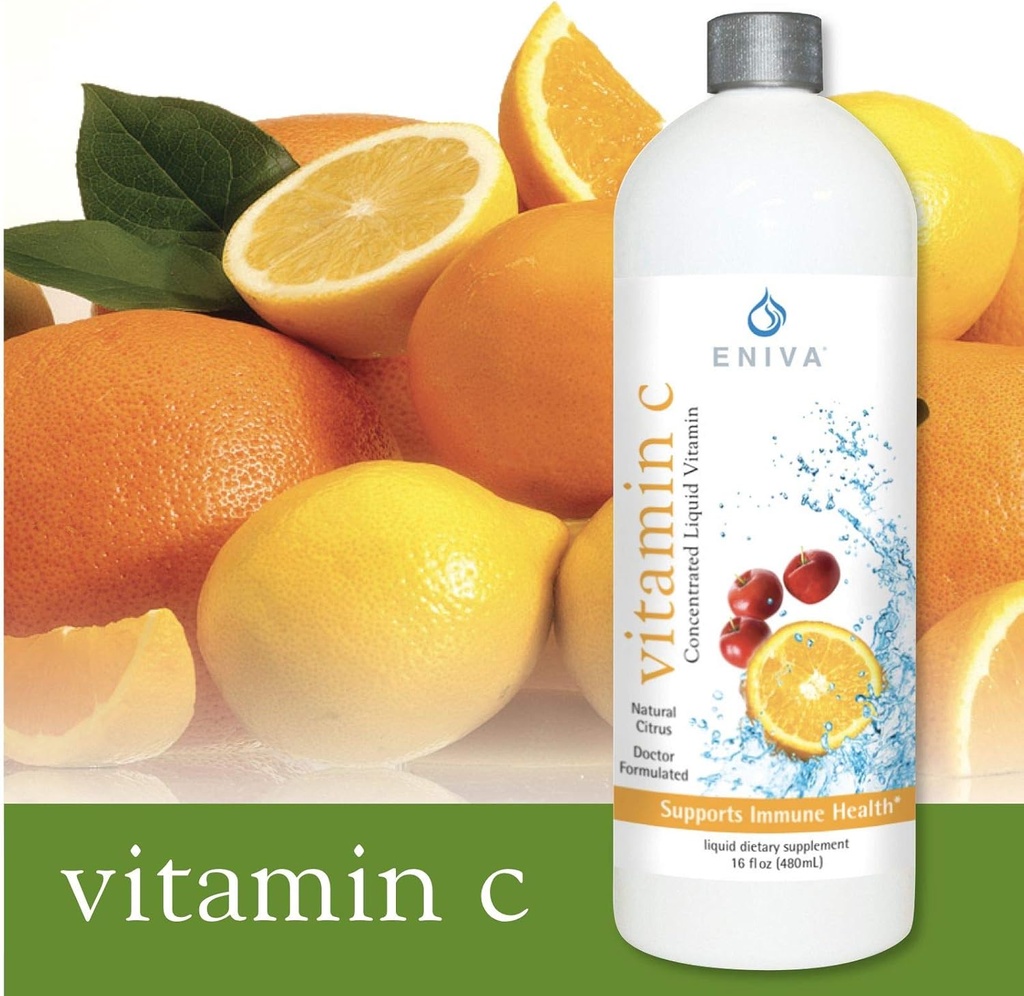 Eniva Liquid Vitamin C | Immune Formula | Orange Citrus Flavor | All Naturally Sourced from Acerola Berries, Oranges, Cranberry, Rosemary | Sugar Free | Low-Carb & Keto Approved | 2 Month Supply 4