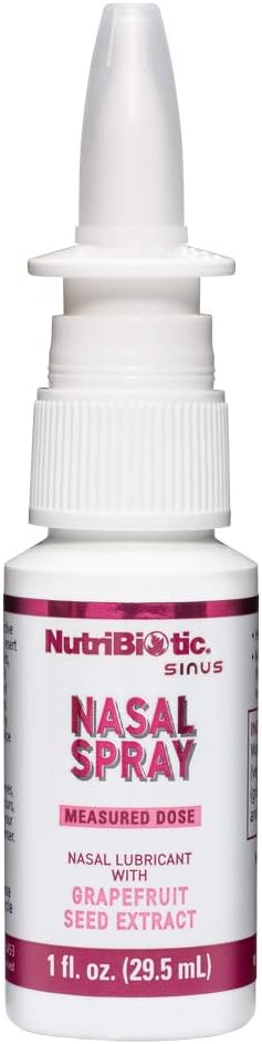 NutriBiotic Nasal Spray 1 Fl Oz | Nasal Lubricant with Grapefruit Seed Extract & Sodium Chloride | Help Flush Irritants from Nasal Passages | Convenient Measured Dose Pump | Drug-Free & Non-Medicated 3