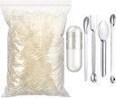 Timgle 2000 Count Empty Capsules with Lab Spoon Filling Kit Clear Fillable Empty Container DIY Vegetable Capsule Filling for Making Your Own Supplements 2