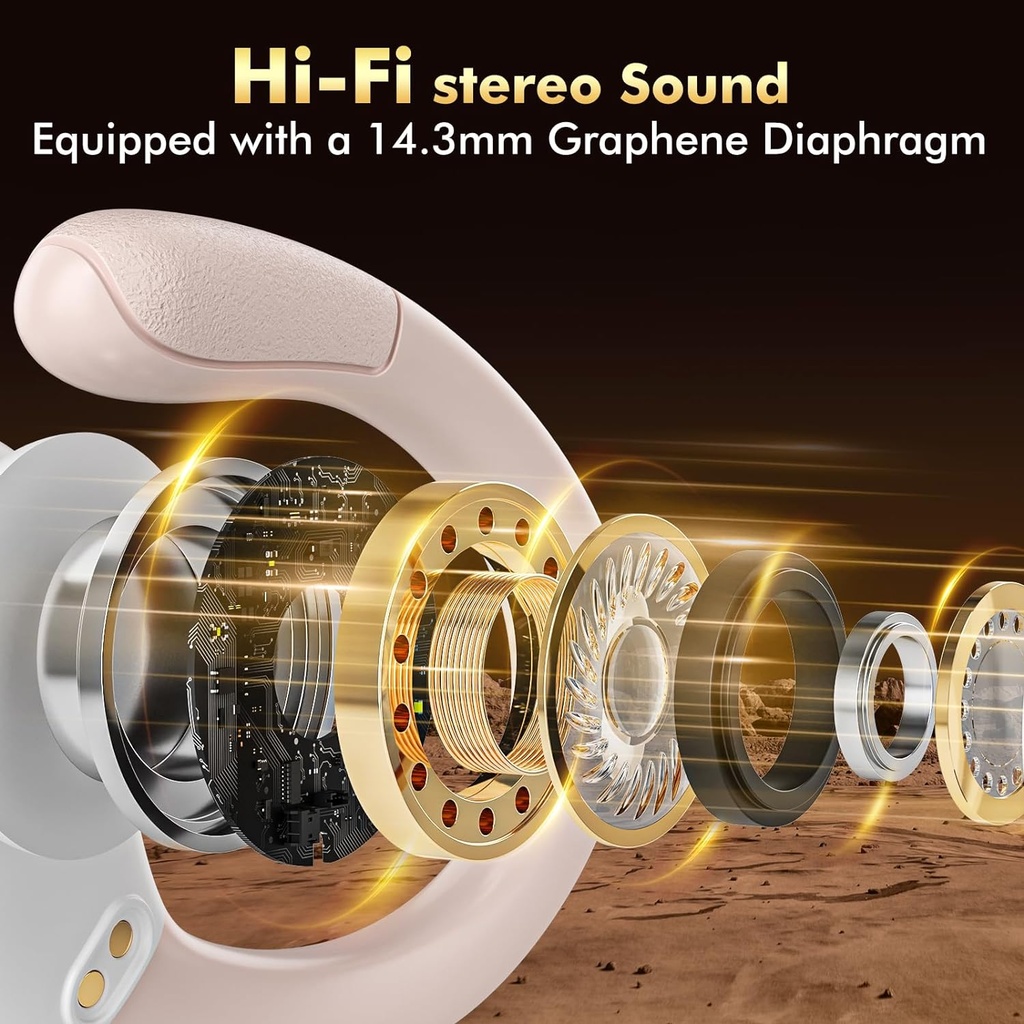 Wireless Earbuds Bluetooth Headphones 80hrs Playback Ear Buds Power Display with Noise Canceling Mic Headsets for Sports/Workout/Running 3