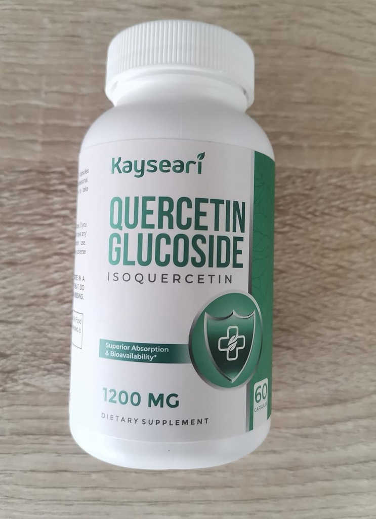 Quercetin Glucoside 1200mg Supplements - Isoquercetin with 6X Bioavailability,60 Veggie Capsules,Contain Black Pepper & Rutin for Max Absorption 5