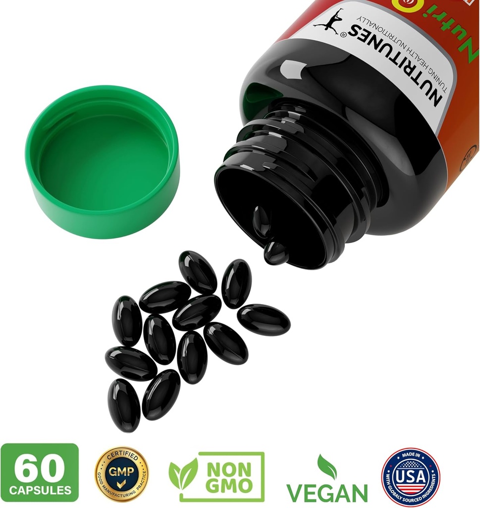Omega 3 Krill Oil with Astaxanthin–500 mg Antarctic Krill Oil, Easy Absorb EPA & DHA for Heart Health – Non-GMO, Allergen-Free, GMP-Certified – 60 Softgels 5
