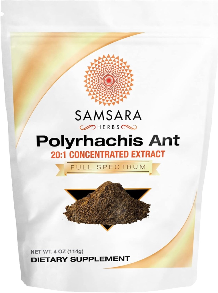 Samsara Herbs Polyrhachis Black Ant Extract Powder - 20:1 Concentrated Extract (8oz/227g) 5