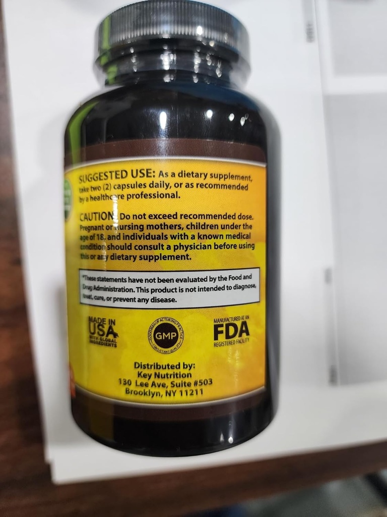 Turmeric Curcumin Complex with Piperine, 100% Pure - 120 Capsules 6