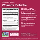 Physician's CHOICE Feminine Power Duo Bundle - Vaginal Probiotic + Womens Probiotic 6