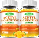 2 Pack Acetyl L-Carnitine Gummies for Men & Women - Daily Energy Support with Immune Support Gummies, Mango Flavor, 120 Count 2