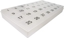 31 compartments, 1 per Day, 4 Week Monthly Pill Organizer by Promed. Includes Tray and 8 Removable compartments. (White) 6
