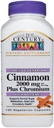 21st Century Cinnamon 2000 mg Per Serving Plus Chromium Vegetarian Capsules 120 ea(Pack of 4) 2