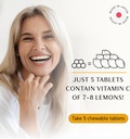 Umeken C-Balance Chewable Vitamin C Supplements, High Potency for Adults & Kids, with Citric Acid and Gamma-linolenic Acid, Vitamin C Chewables, 7.1 Ounce, 200g, 4.5 Months Supply, Pack of 2 5