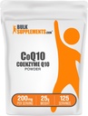 BulkSupplements.com Coenzyme Q10 Powder - Coenzyme Q10 200mg Supplement, Nutritional Supplement - Gluten Free, 200mg per Serving, 25g (0.88 oz) (Pack of 1) 2