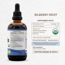 Secrets of the Tribe Bilberry Fruit USDA Organic | Alcohol-Free Extract, High-Potency Herbal Drops, Vision | Made from 100% Certified Organic Bilberry (Vaccinium Myrtillus) Dried Fruit 2x4 oz 5