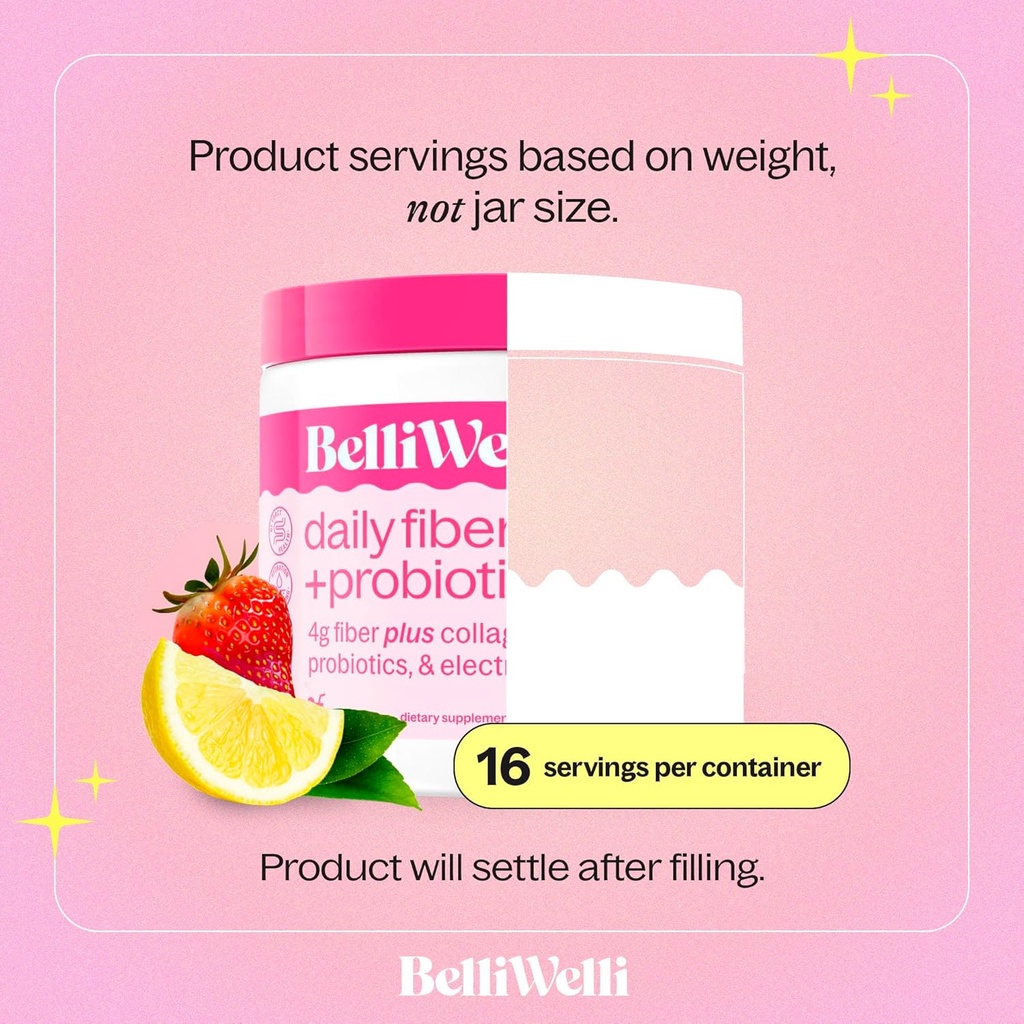 Daily Fiber Supplement Bundle with Collagen, Probiotics & Electrolytes - Peach Mango & Strawberry Lemonade Flavors - Supports Digestive Health, Debloating, Gut & Hormone Balance - 32 Servings Total 6
