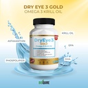 Dry Eye 3 Gold Omega 3 Krill Oil Extra Strength, 60 Softgels, Dry Eye Support, Non-GMO, Gluten Free, Sugar Free (5) 6