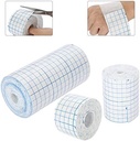 Mesh Breathable Non-Woven Tape Adhesive Bandage Roll Film Dressing Second Skin Healing Protective Adhesive Antibacterial Bandages Flexible Nonwovens 3.9inch*34foot（10cm*10m） (4inch*10.9yard) 2