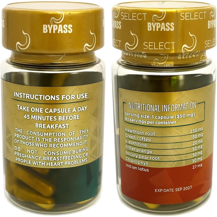 Bypass Select 2Pack de 30 Capsulas CADA uno - Tabletas de Bypass Select que destruye la grasa acumulada (2unidades) 4