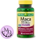 Generic Spring Valley Maca Root 500mg Capsules, Organic Maca Root for Women and Men, Dietary Supplement, 90 Vegetarian Capsules + DRI Store +Sticker 2